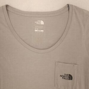 The North Face Casual Short Sleeve Crew Neck Shirt Womens Size Medium M Gray